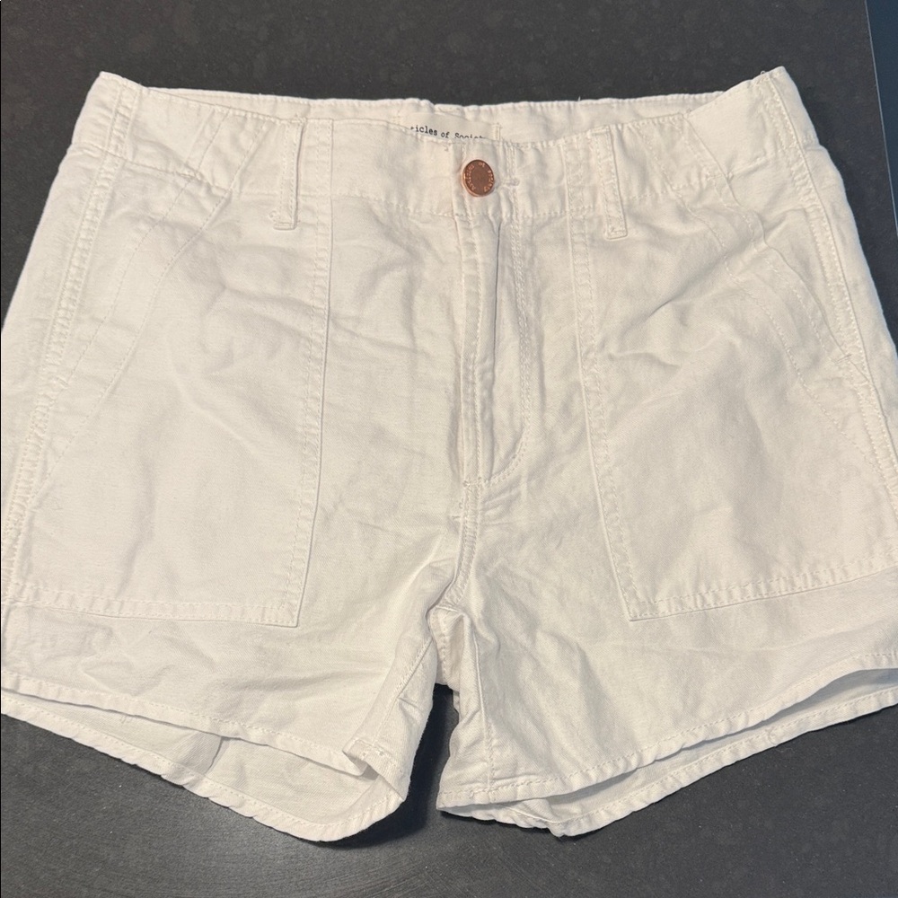 Articles Of Society White Shorts